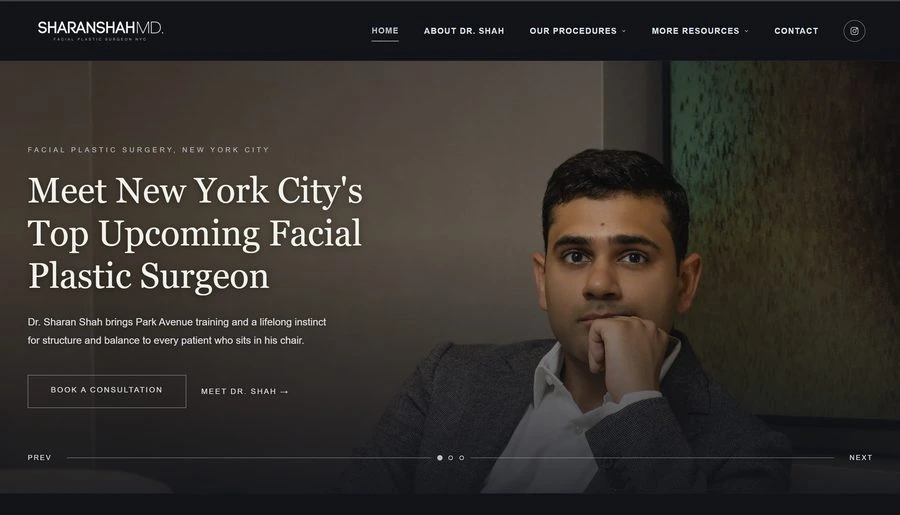 Sharan Shah MD website