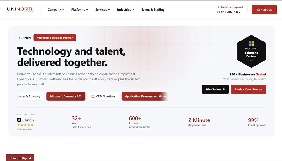 Uninorth Digital website
